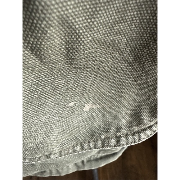 VTG LL Bean Men's Canvas Flannel Lined Barn Field Coat Jacket  Green L - Picture 7 of 11